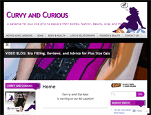 Tablet Screenshot of curvyandcurious.com